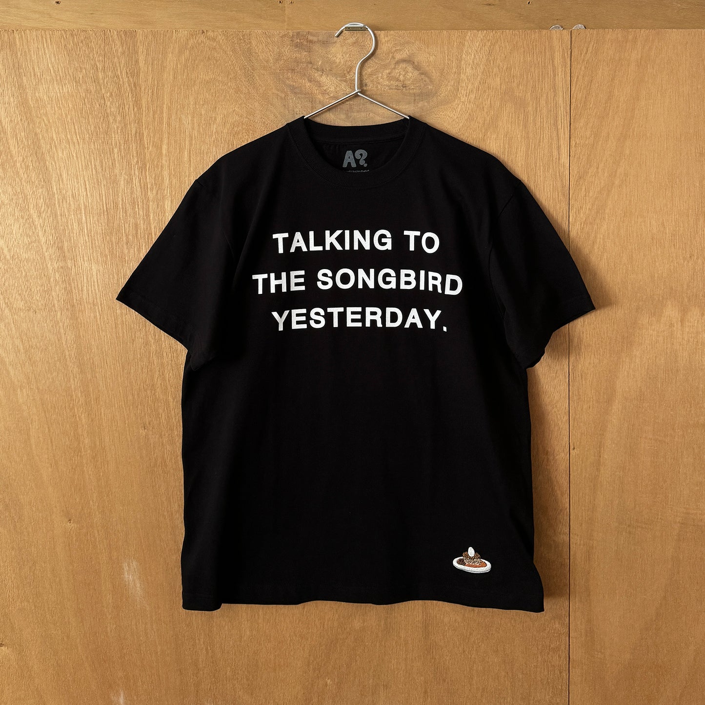 SONGBIRD COFFEE STAFF T PRINT TYPE / CURRY(BLACK)