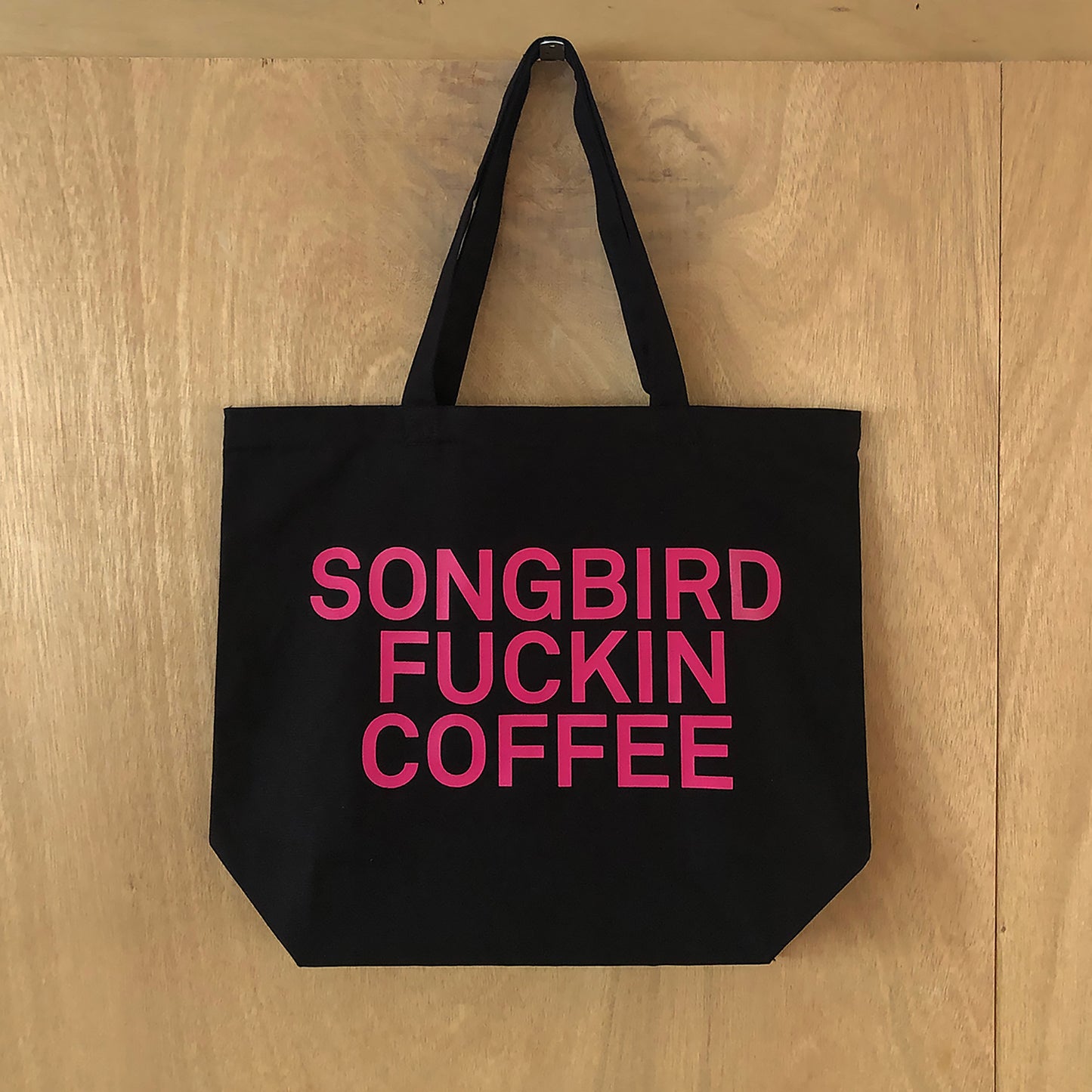 SONGBIRD FUCKIN COFFEE TOTE