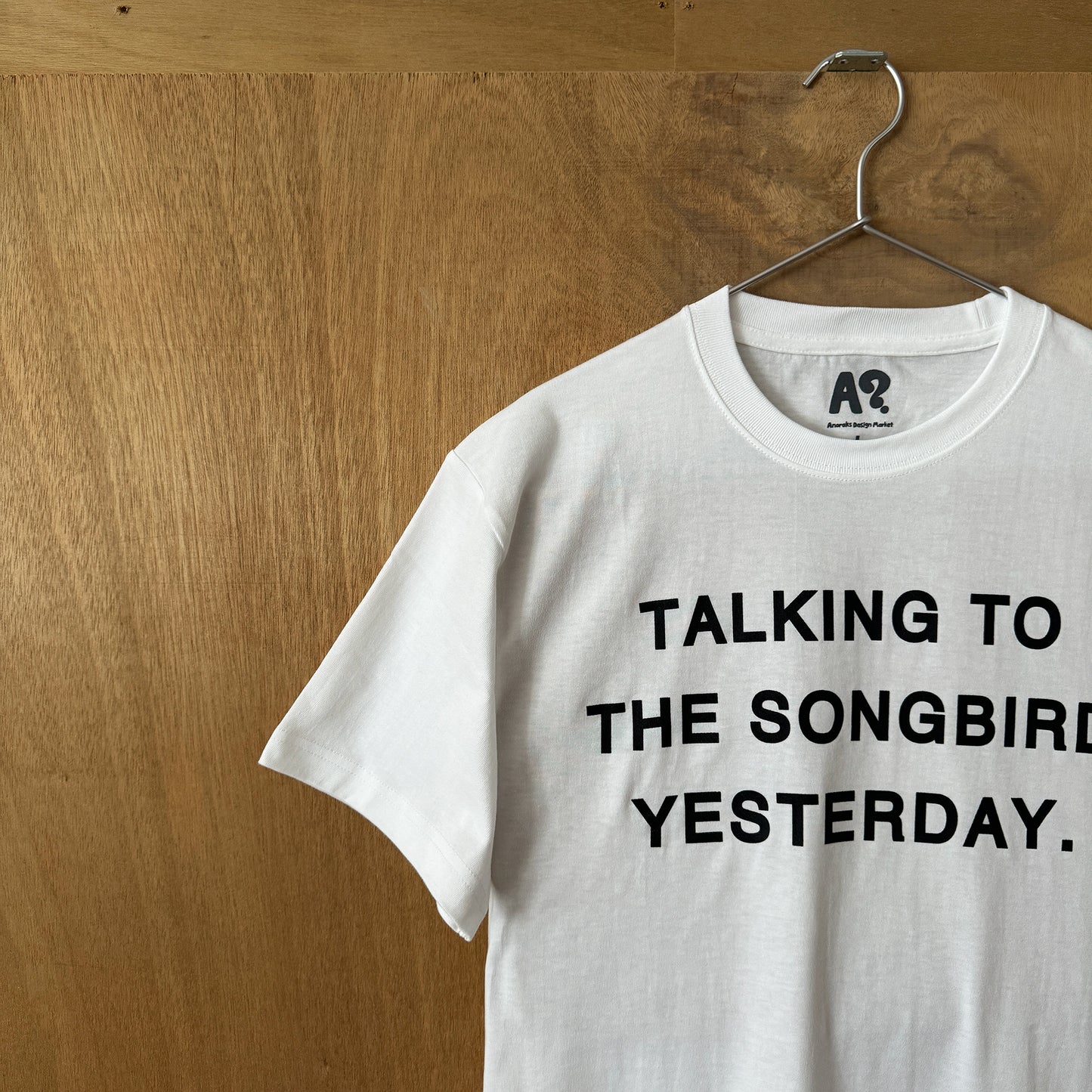 SONGBIRD COFFEE STAFF T PRINT TYPE / SAND(WHITE)